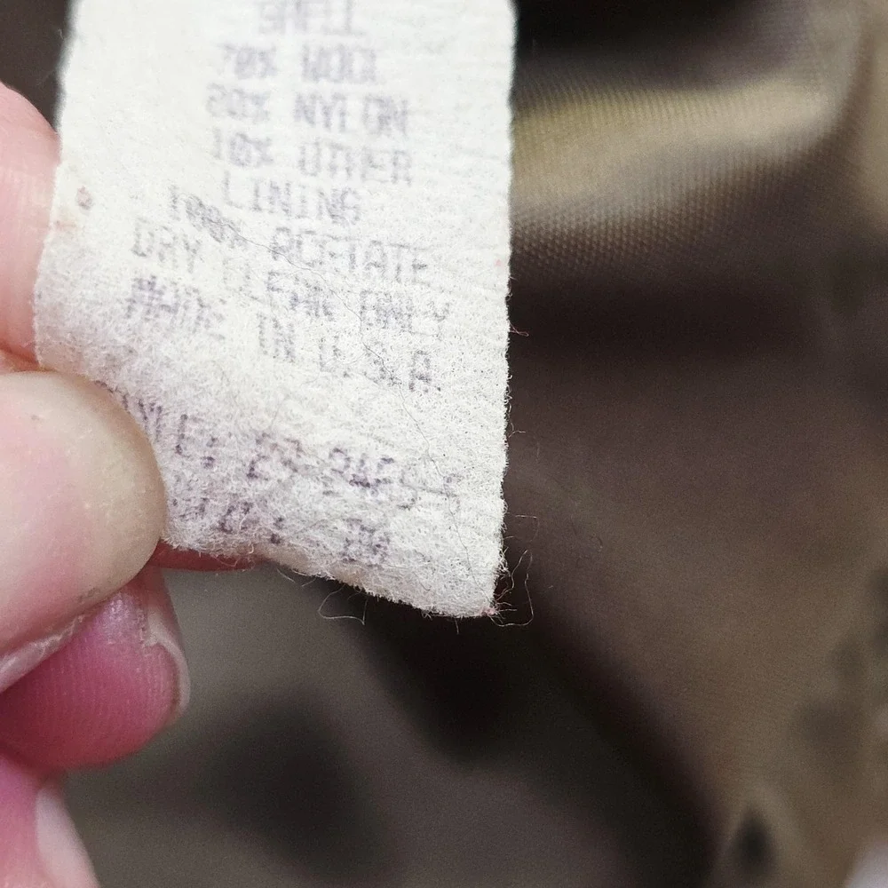 Vintage Roaman's Coat Womens 26‎ Gray Wool Check Tweed Length Overcoat Plus Size